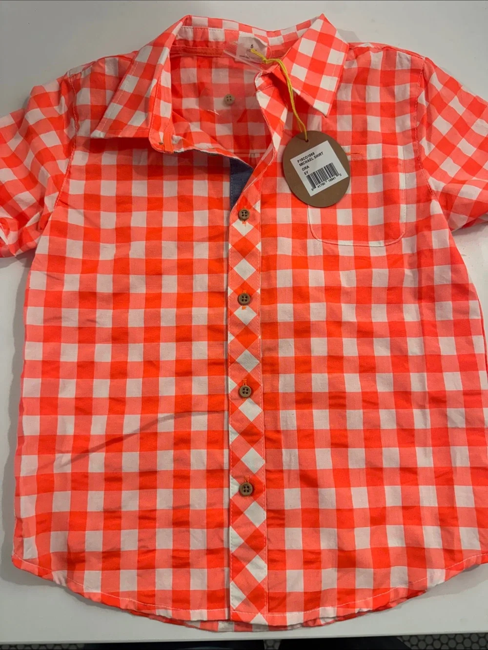 egg by Susan Lazar Neon Button Down